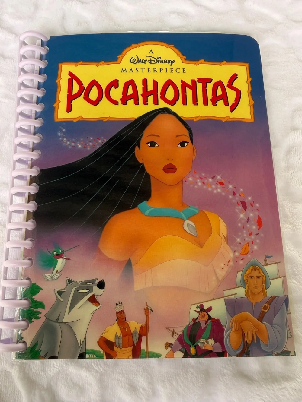 Up-cycled Pocahontas VHS notebook bundle
